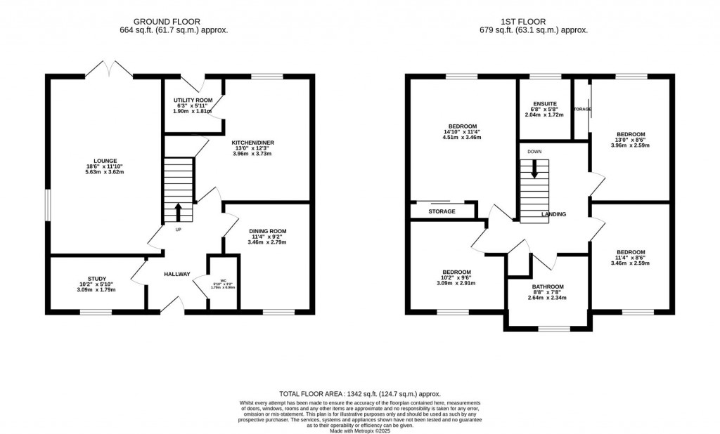 Floorplans For Cannock Crescent, Desborough