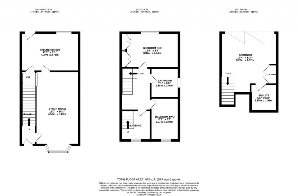 Floorplans For Deene Close, Market Harborough