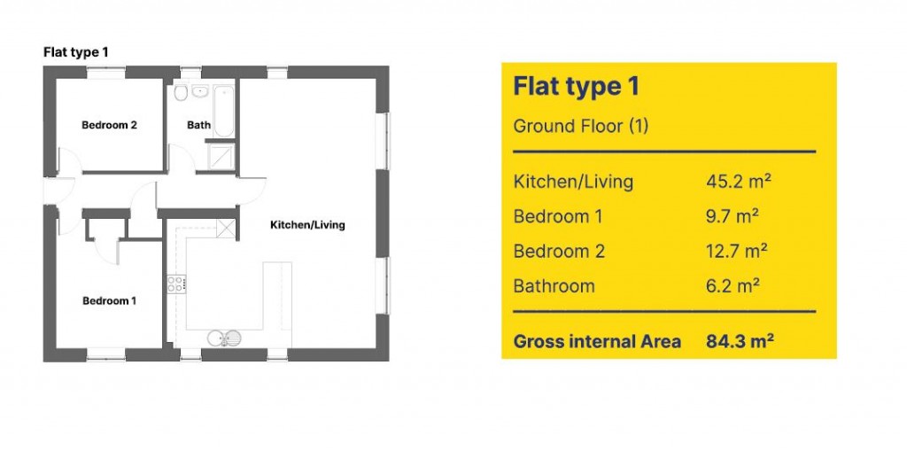 Floorplans For Western Avenue, Market Harborough