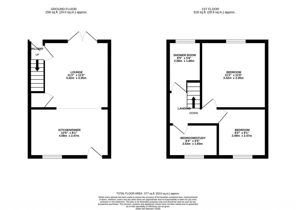 Floorplans For Grange Road, Geddington, Kettering