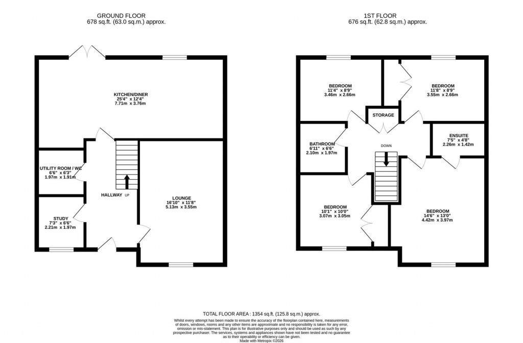 Floorplans For Copsewood, Overstone, Northampton