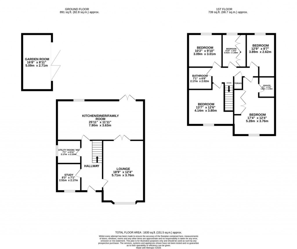 Floorplans For Sir Henry Fowler Way, Wellingborough