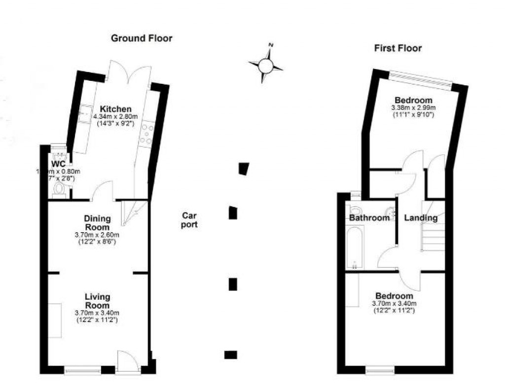 Floorplans For High Street, Denford