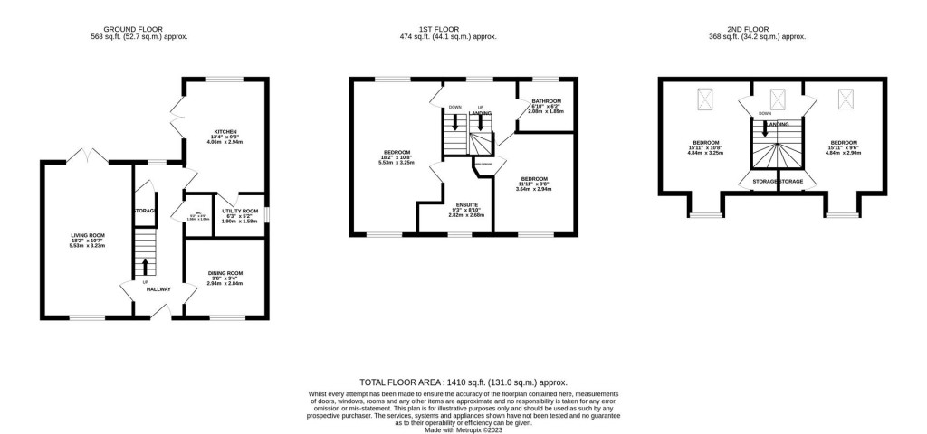 Floorplans For Thistle Drive, Desborough