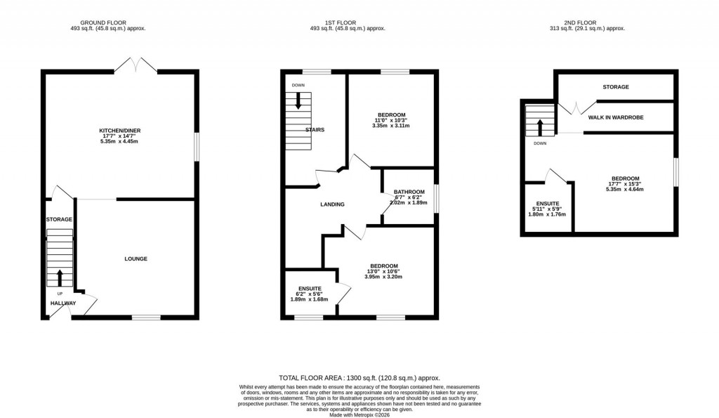 Floorplans For London Road, Priors Hall