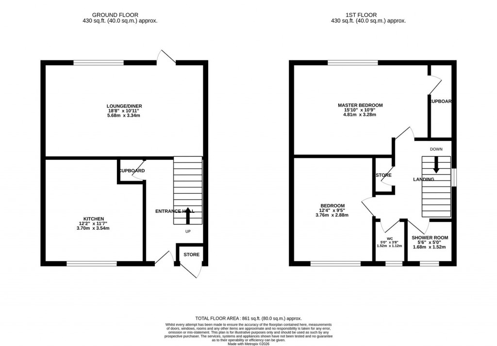 Floorplans For Collyweston Road, Northampton