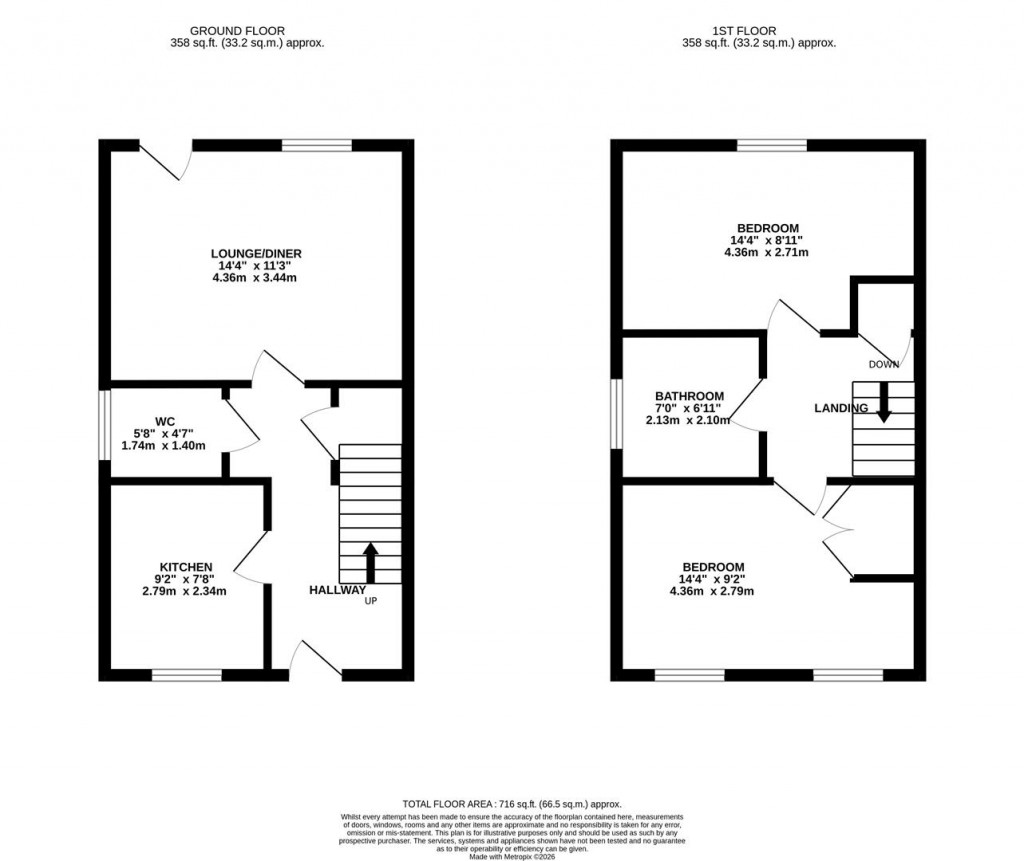 Floorplans For Emerson Court, Barton Seagrave