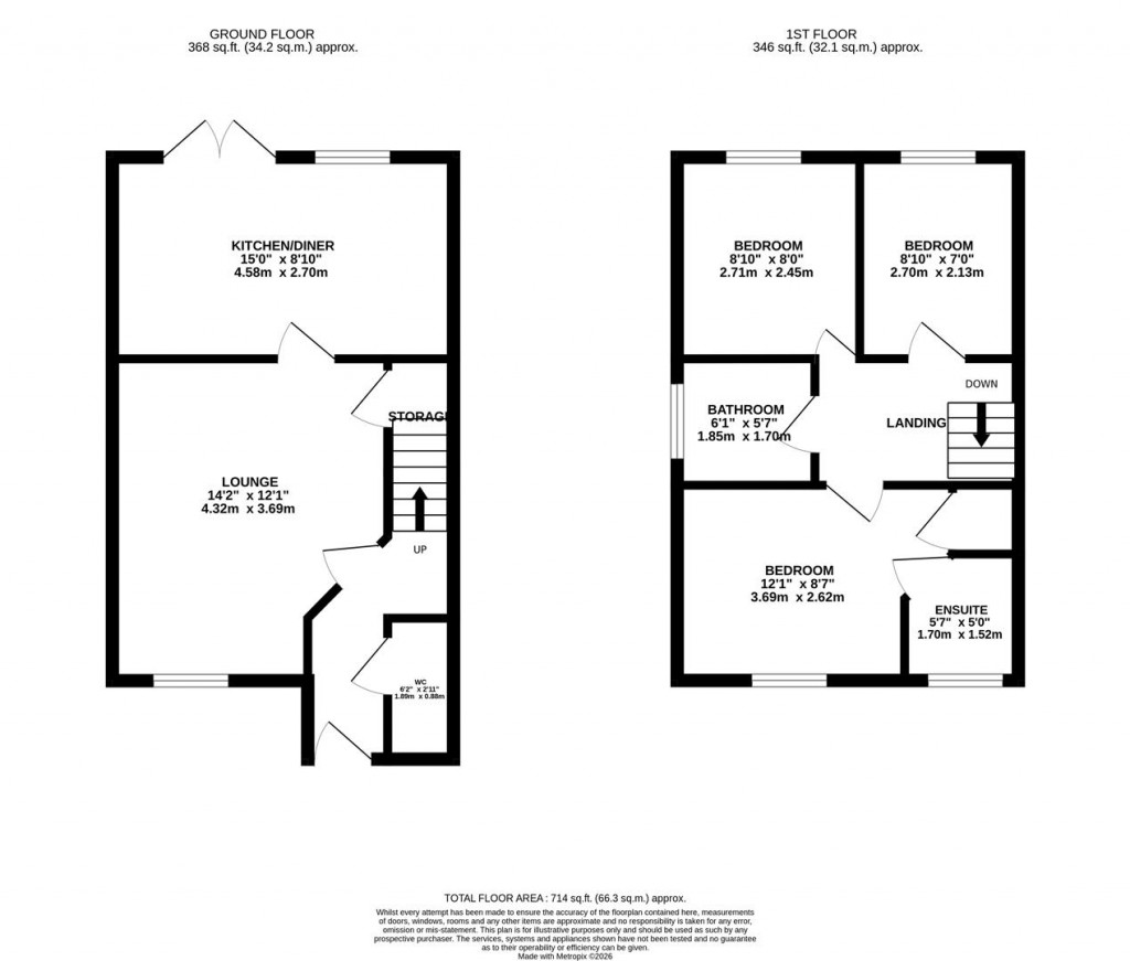 Floorplans For Hedgehog Drive, Rothwell, Kettering
