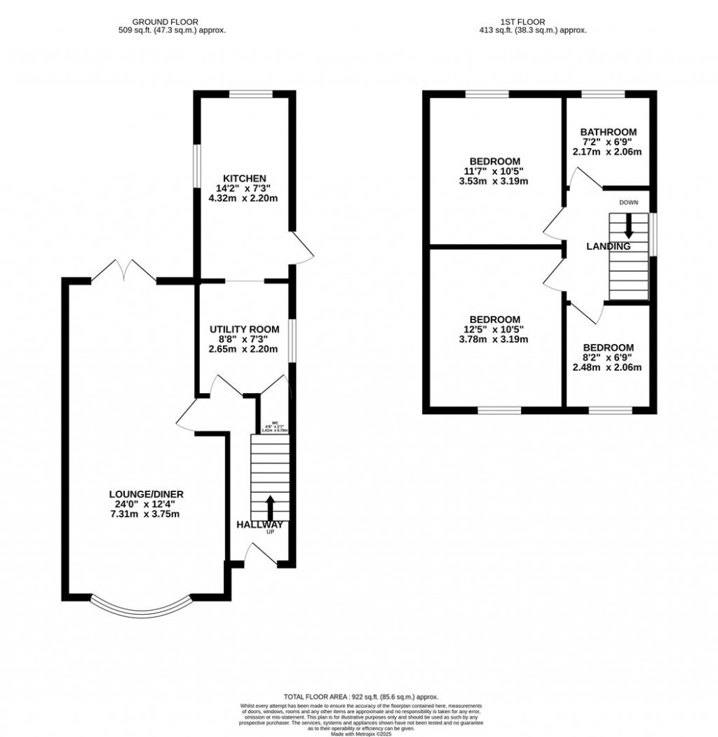 Floorplans For Hayden Avenue, Finedon