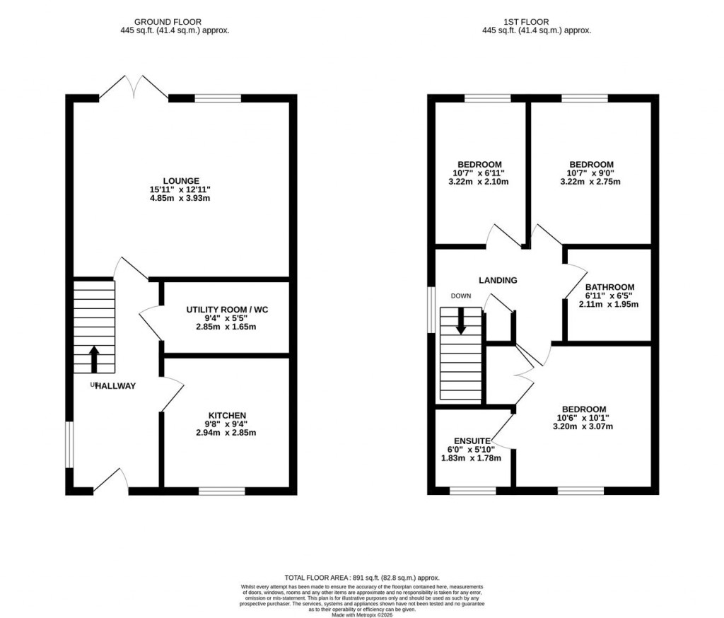 Floorplans For Saddlers Drive, Barton Seagrave