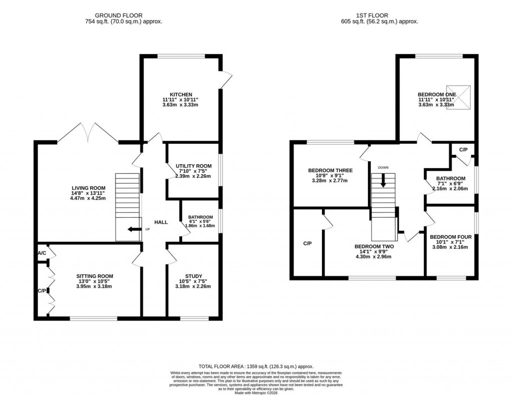 Floorplans For Essex Gardens, Market Harborough