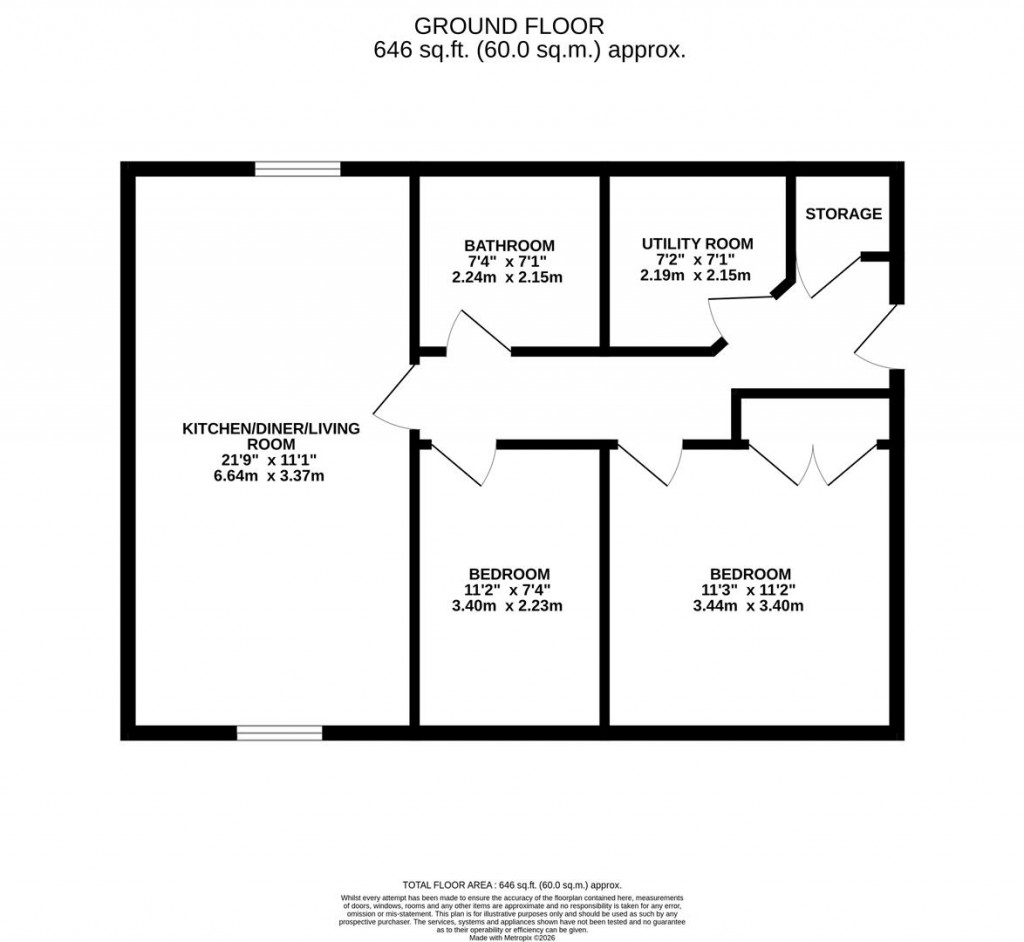 Floorplans For Bunnet Road, Wellingborough