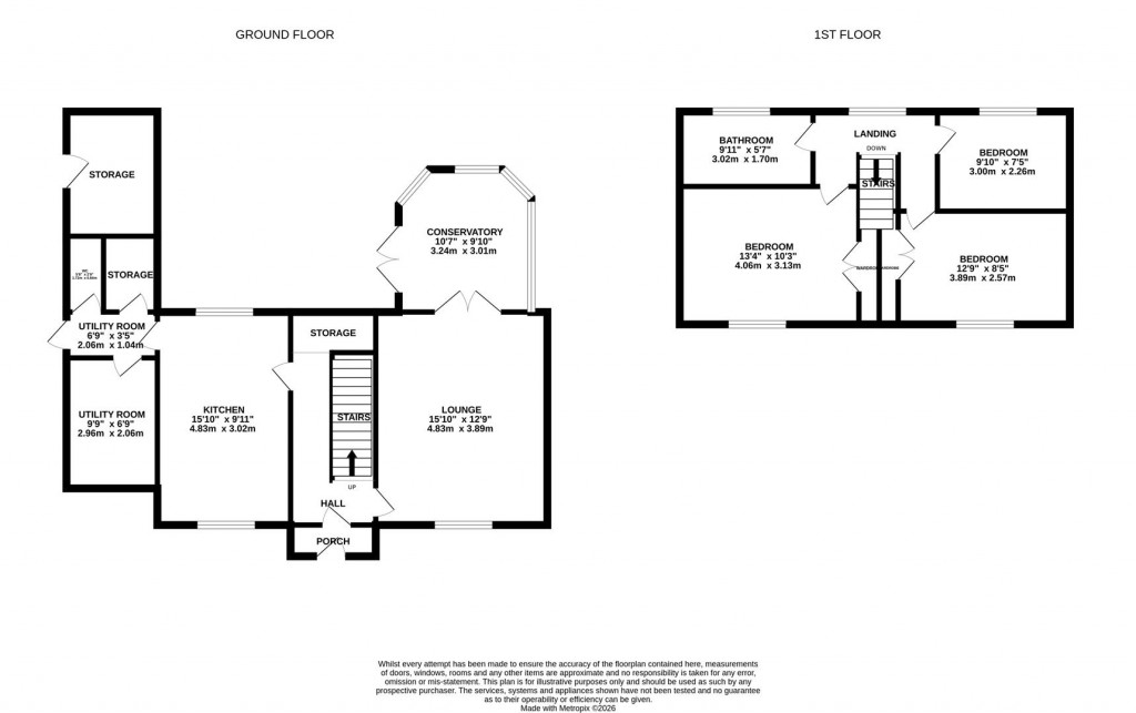 Floorplans For Manor Road, Rushton, Kettering