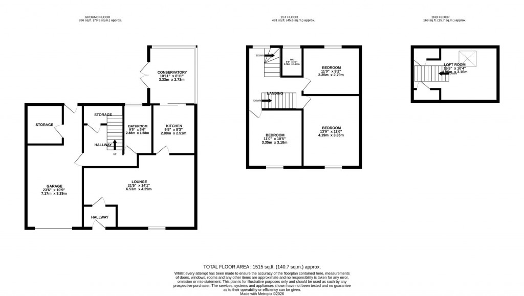 Floorplans For Trafford Road, Rushden