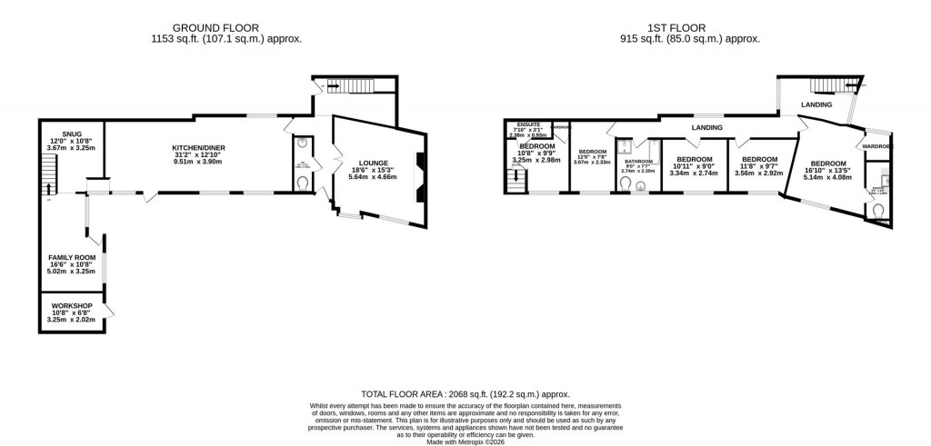 Floorplans For Bakehouse Lane, Burton Latimer