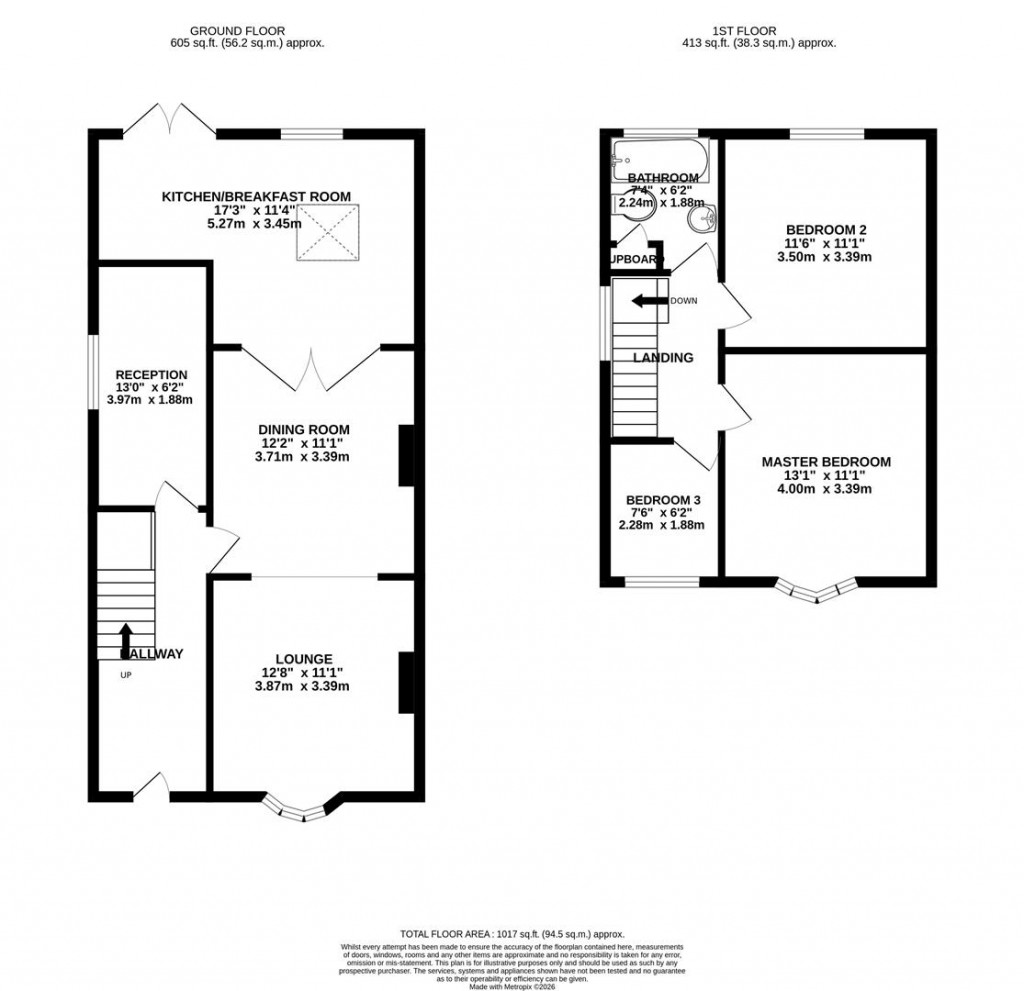 Floorplans For Pipers Hill Road, Kettering