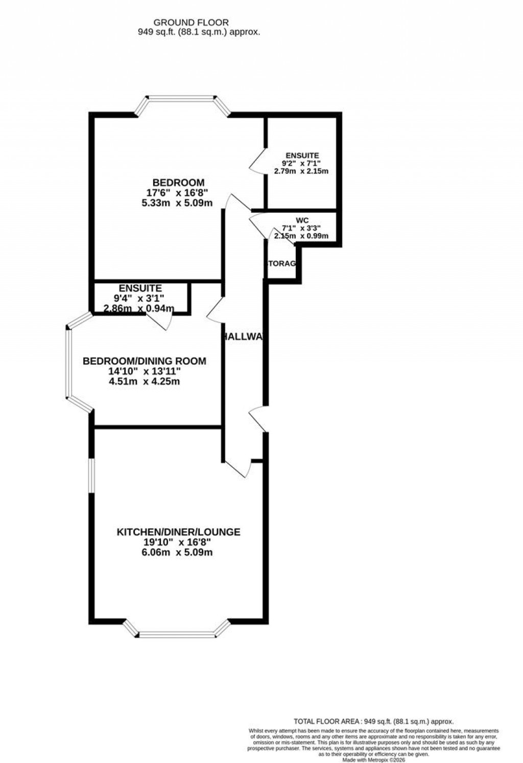 Floorplans For The Laurels, Main Street, Lubenham