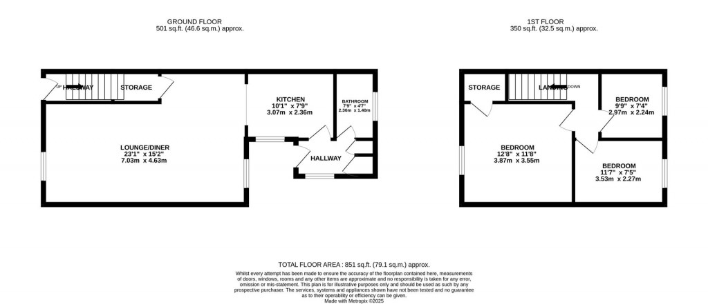 Floorplans For Woodwell Cottages, Twywell, Kettering