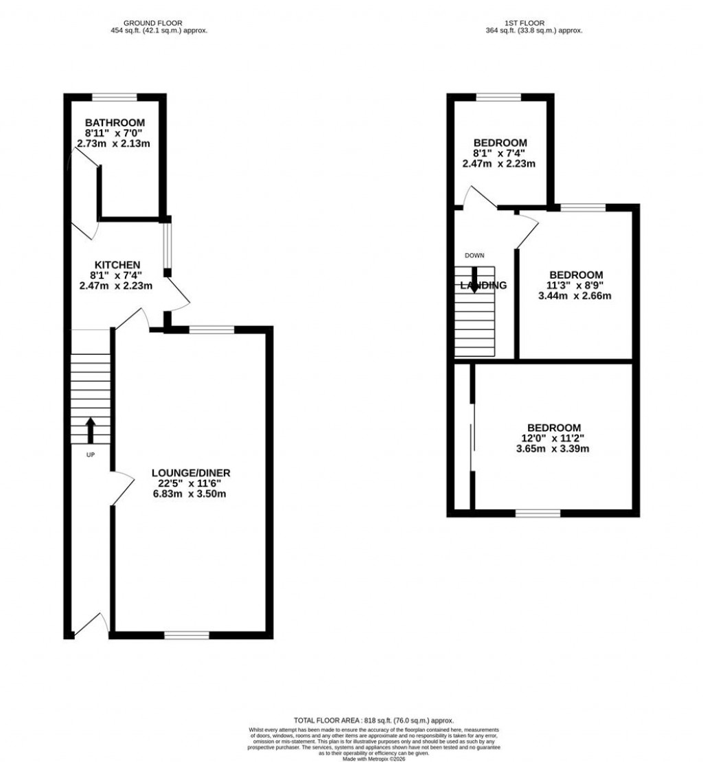 Floorplans For Cambridge Street, Kettering