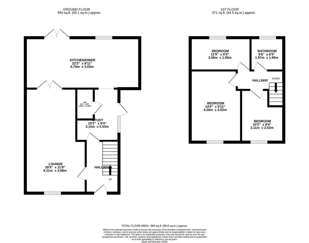 Floorplans For Cedar Way, Wellingborough
