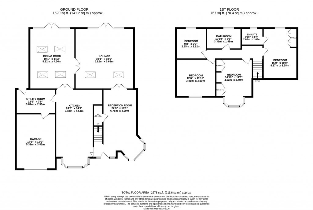 Floorplans For Booth Rise, Northampton