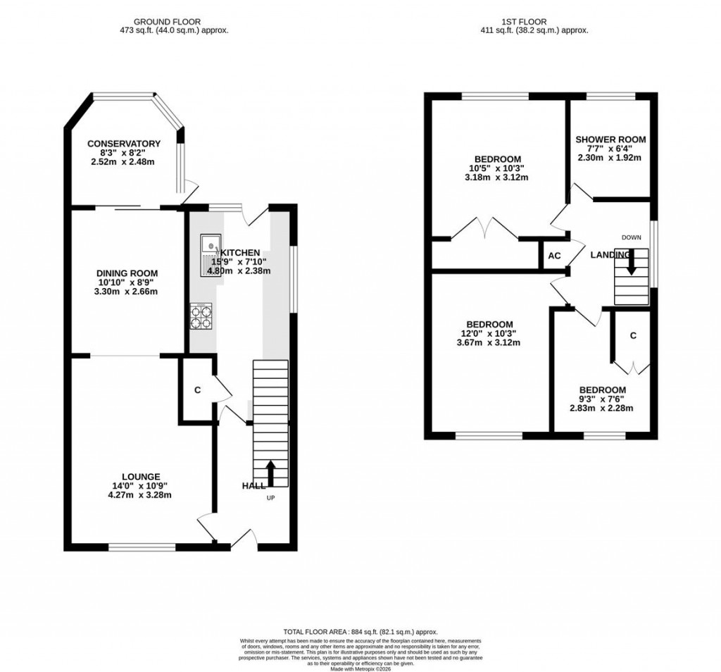 Floorplans For Queensway, Burton Latimer