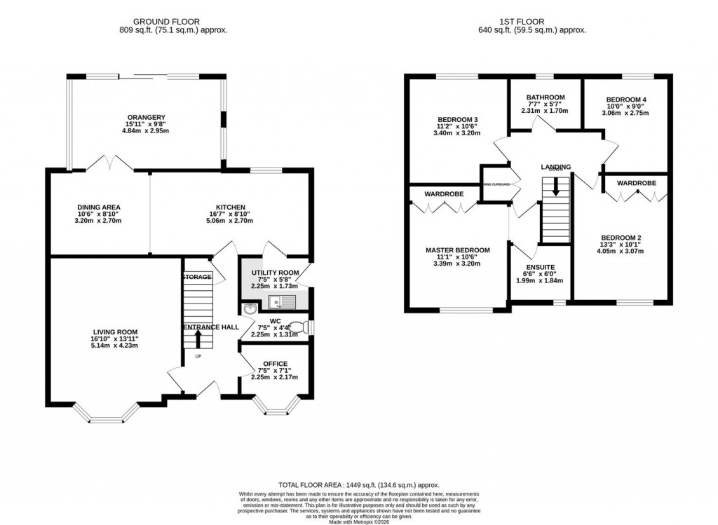 Floorplans For Kempton Close, Corby