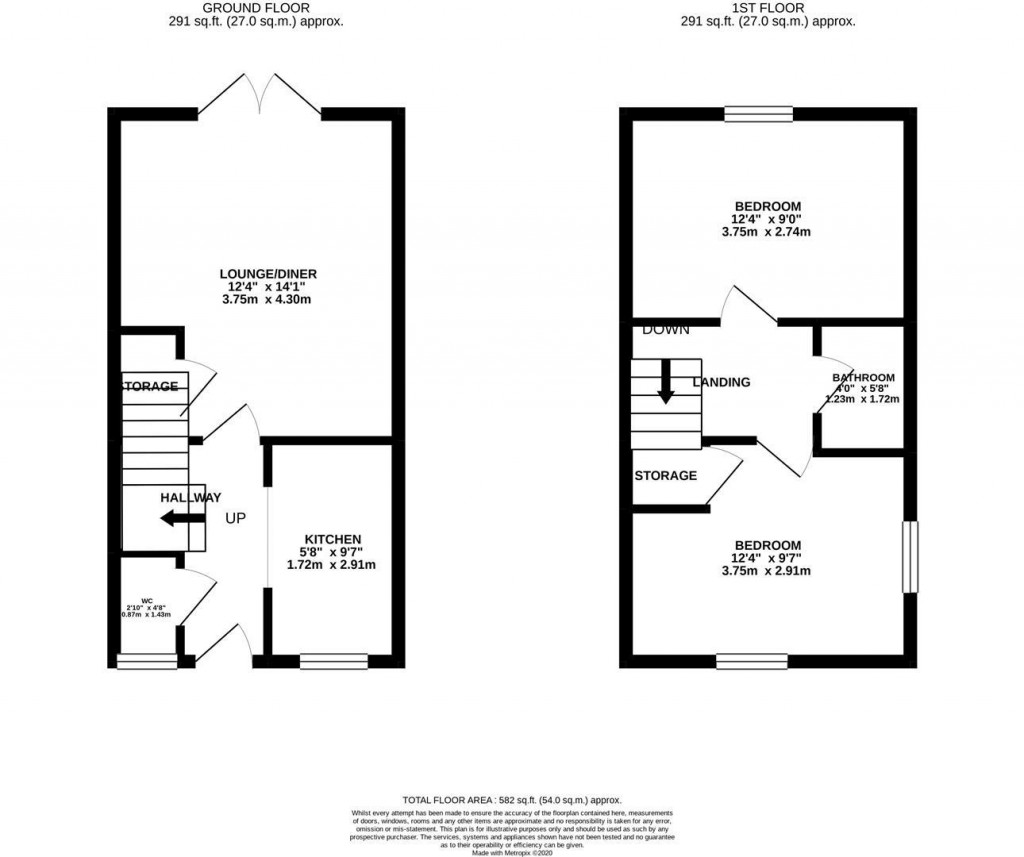 Floorplans For Roman Road, Little Stanion