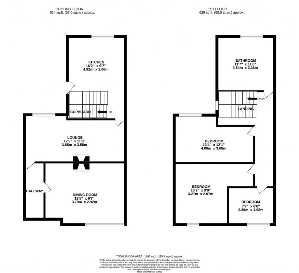 Floorplans For Bath Street, Market Harborough