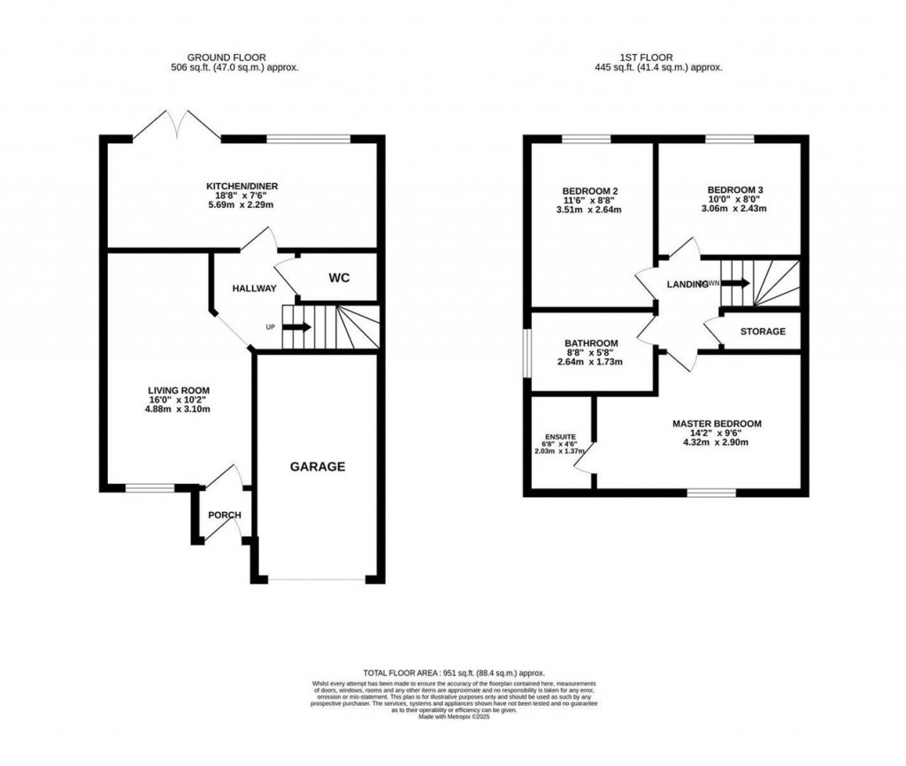 Floorplans For Seawell Road, Weldon, Corby