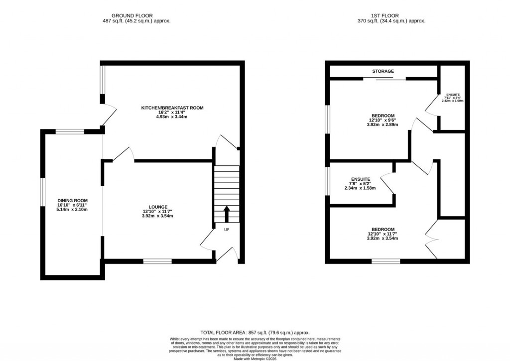 Floorplans For Mile Street, Bozeat, Wellingborough