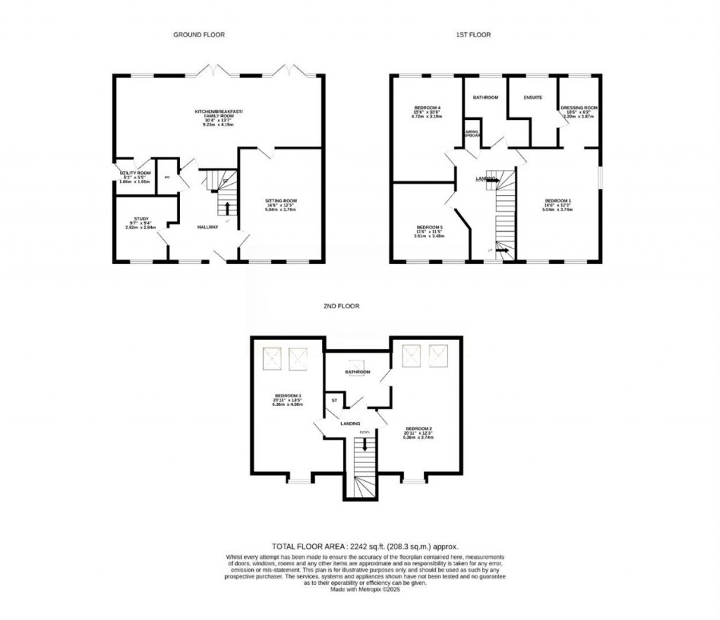 Floorplans For Line Way, Earls Barton, Northampton
