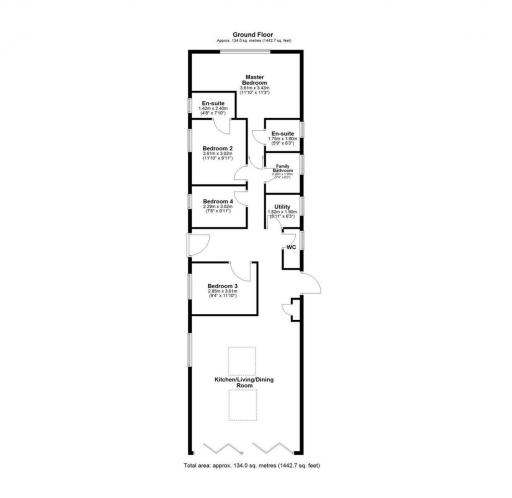 Floorplans For Scotland Road, Market Harborough