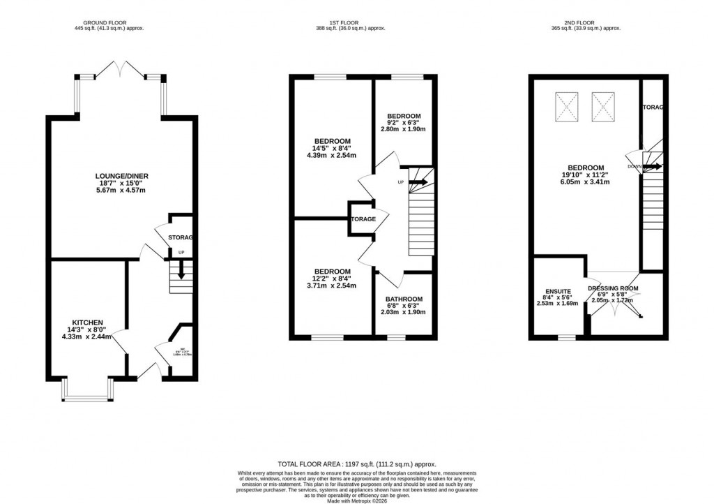Floorplans For Angell Drive, Market Harborough
