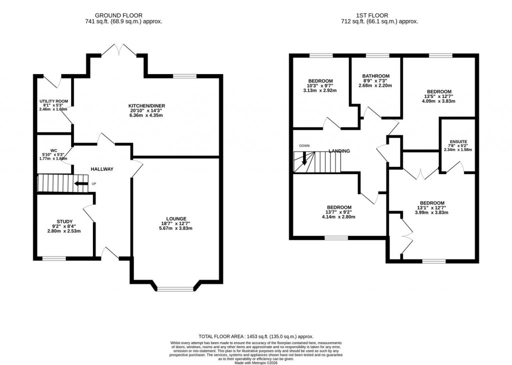 Floorplans For Claydon Avenue, Barton Seagrave, Kettering