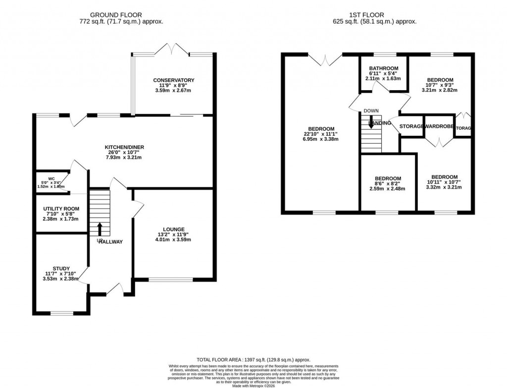 Floorplans For Brookside, Desborough, Kettering