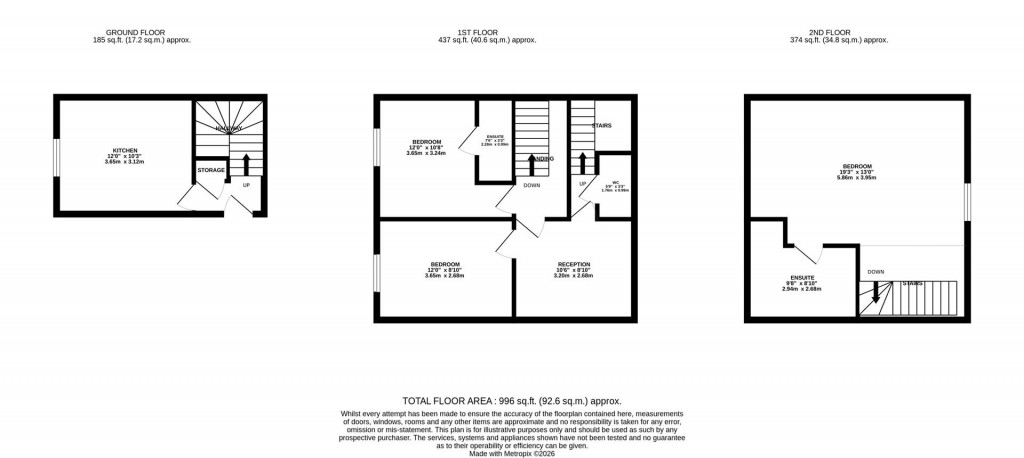 Floorplans For Regent Street, Kettering
