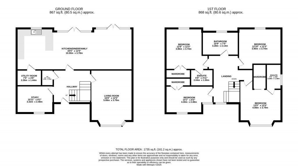 Floorplans For Belle Vue Close, Kettering
