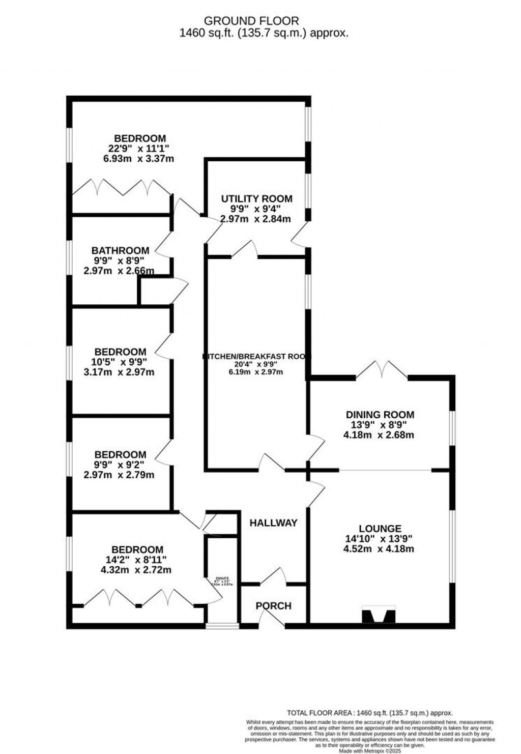 Floorplans For Berridges Lane, Husbands Bosworth