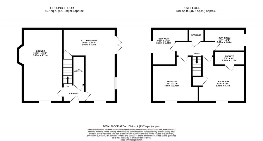 Floorplans For Delamere Close, Desborough, Kettering