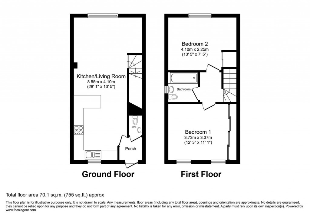 Floorplans For Bown Close, Earl Shilton