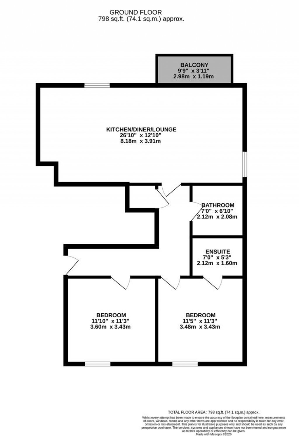Floorplans For Epping Road, Corby