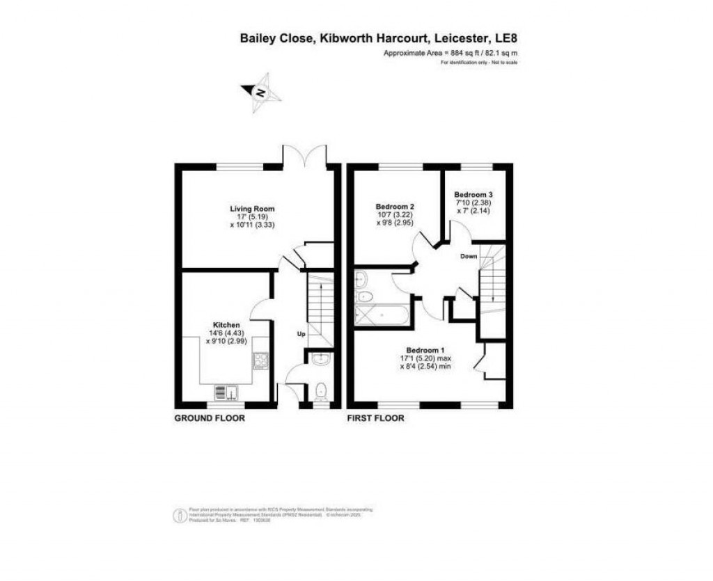 Floorplans For Bailey Close, Kibworth Harcourt