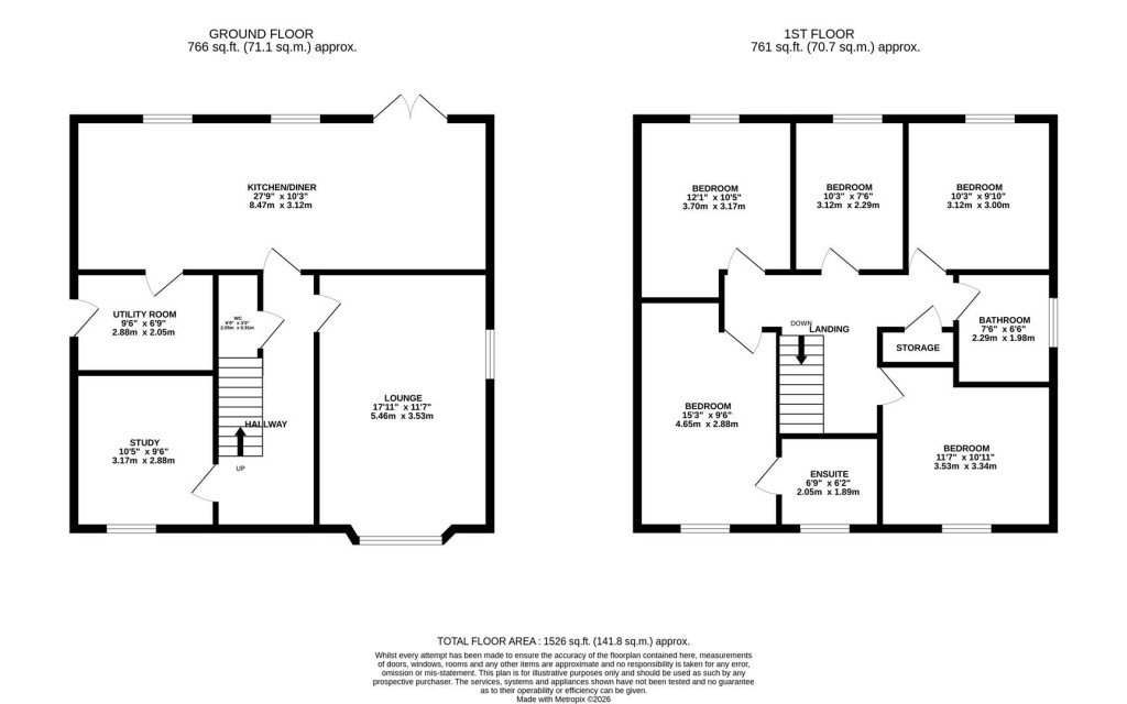 Floorplans For Brigadier Way, Weldon, Corby