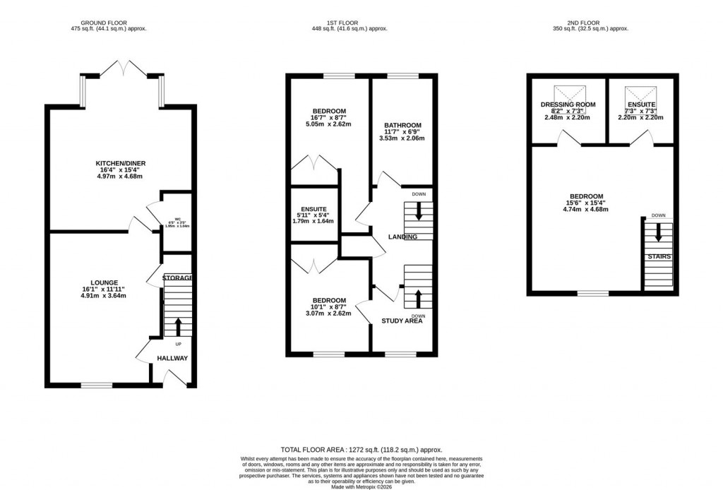 Floorplans For Airfield Road, Market Harborough