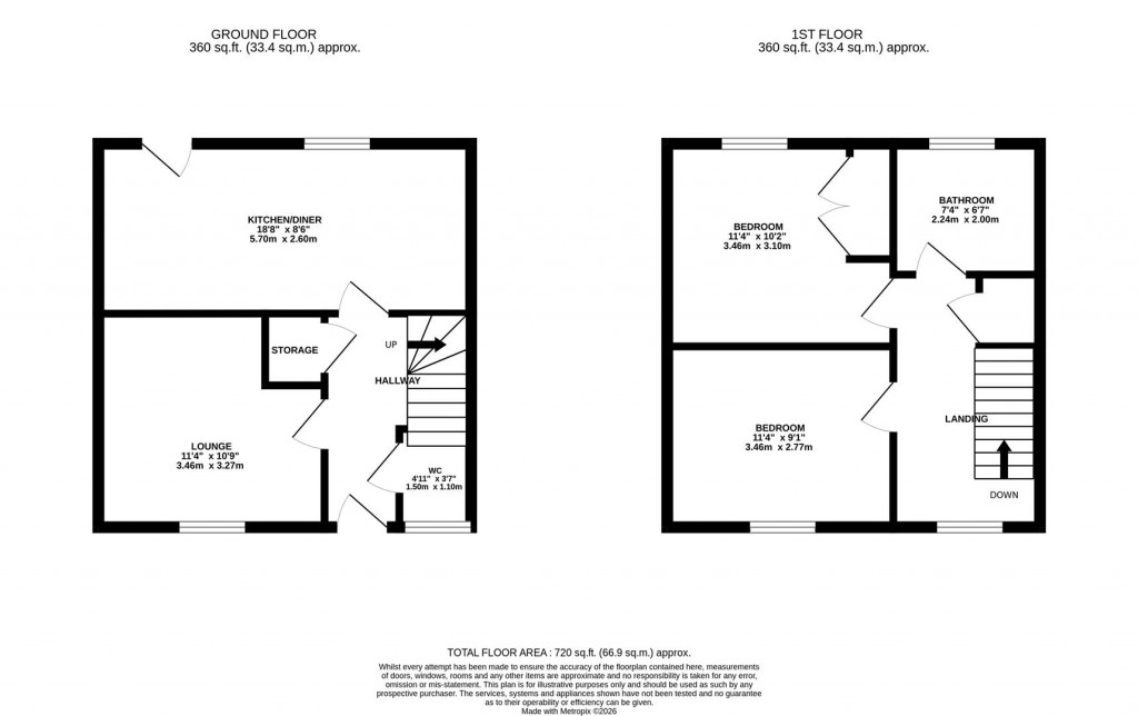 Floorplans For Virginia Crescent, Burton Latimer