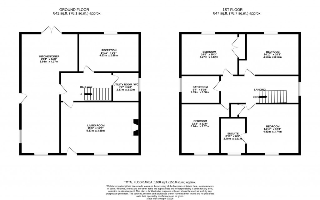 Floorplans For Deepdale, Great Easton, Market Harborough