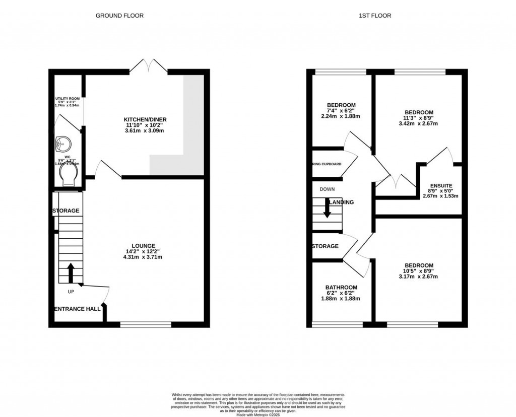 Floorplans For Harrington Road, Irthlingborough