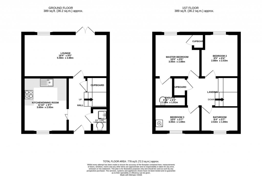 Floorplans For Savernake Drive, Corby