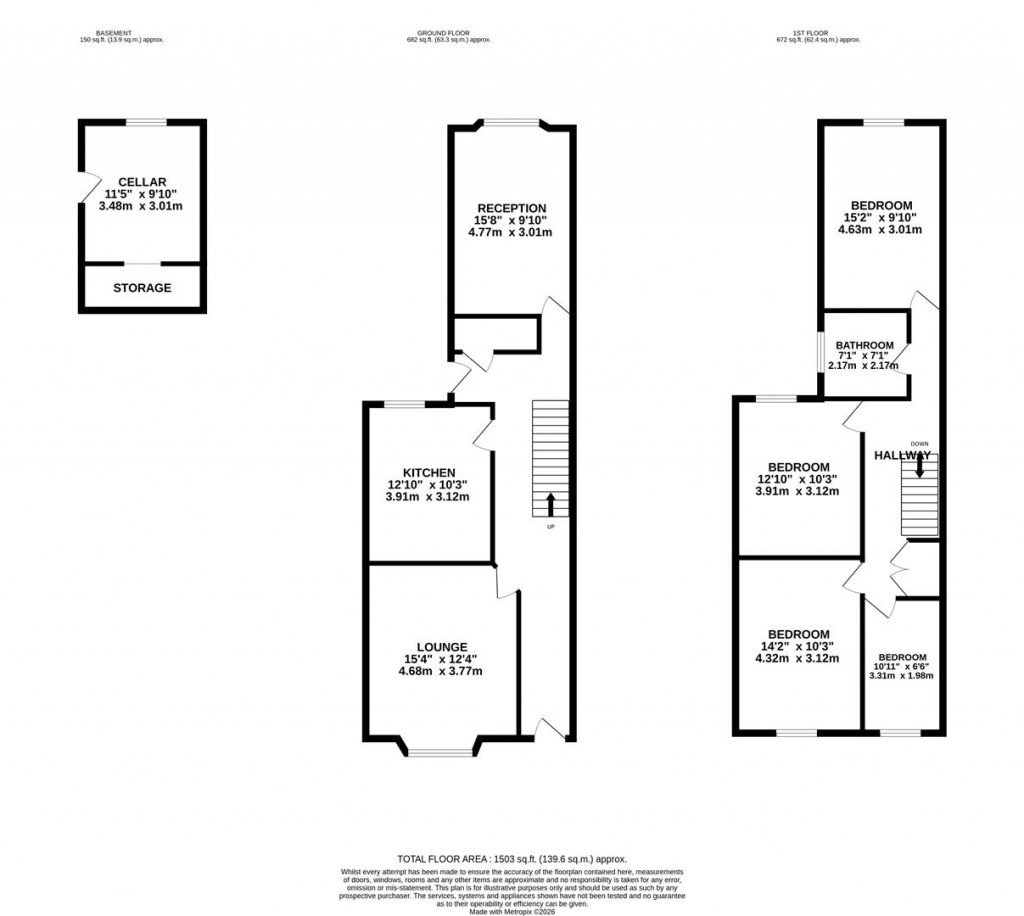Floorplans For Roundhill Road, Kettering